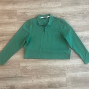 Ted Baker Long Sleeve Polo Shirt. Size 6 (XXL) Slim Fit